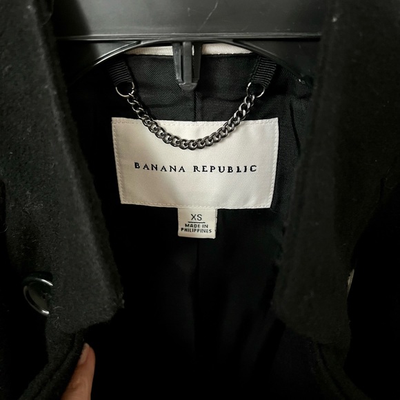 Women’s banana republic wool pea/dress coat xs - Picture 2 of 14